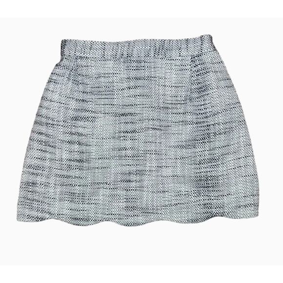 Seabrook‎ Island Scalloped Skirt- Nantucket Navy Tweed - Picture 1 of 6